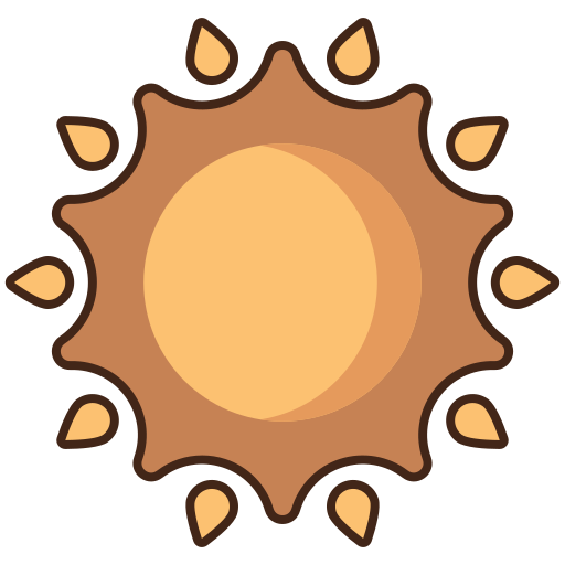 słońce Flaticons Flat ikona