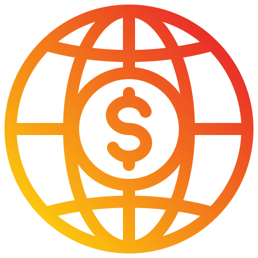wereld financieel Generic Gradient icoon