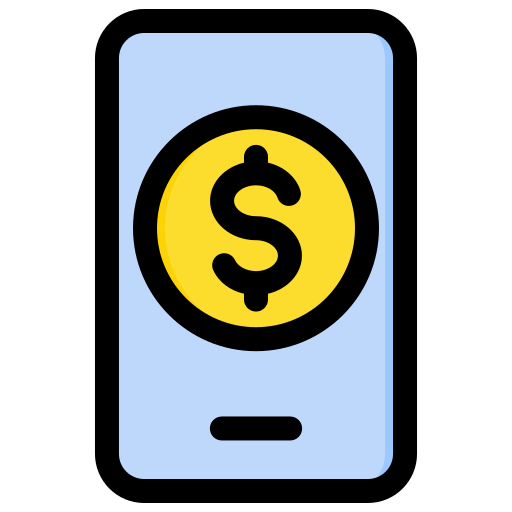 pieniądze w internecie Generic Outline Color ikona