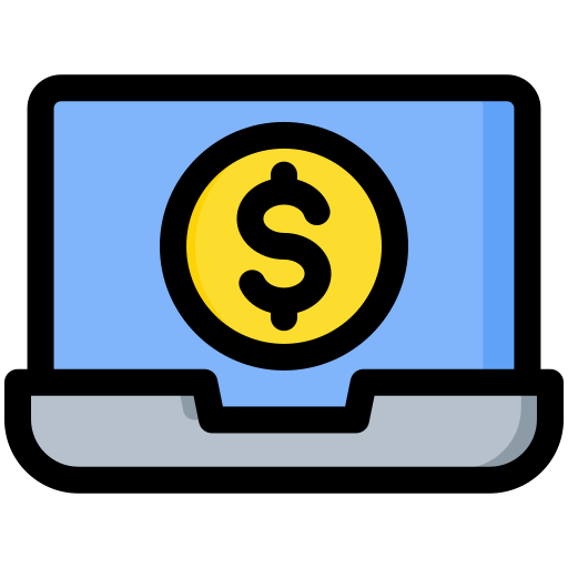 pieniądze w internecie Generic Outline Color ikona