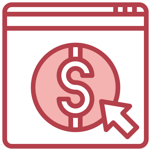 Pay per click Surang Red icon