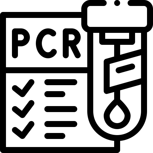 test pcr Detailed Rounded Lineal Icône