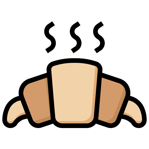 Croissant Surang Lineal Color icon
