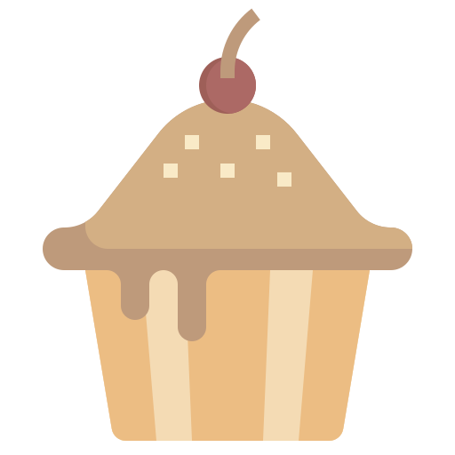 cupcake Surang Flat icoon