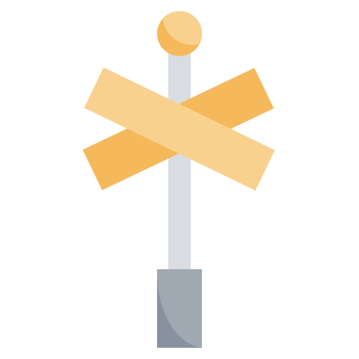 bahnübergang Surang Flat icon