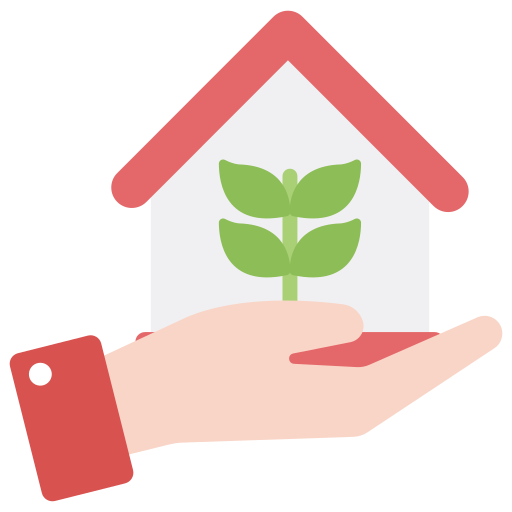 Eco home Generic Flat icon