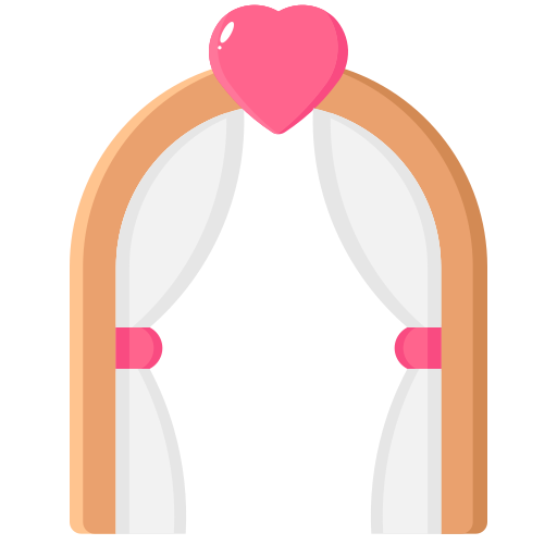 arco de boda Generic Flat icono