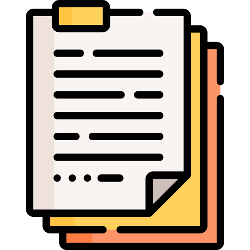 Document Special Lineal color icon