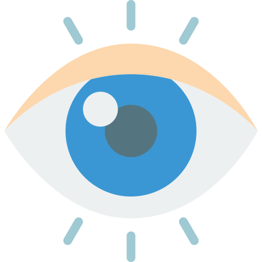 Eye Basic Miscellany Flat icon