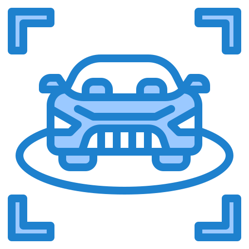 autonomes auto srip Blue icon