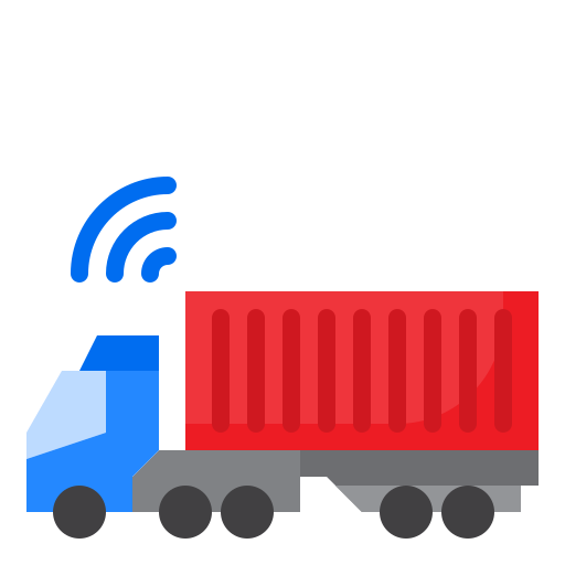 containerwagen srip Flat icoon