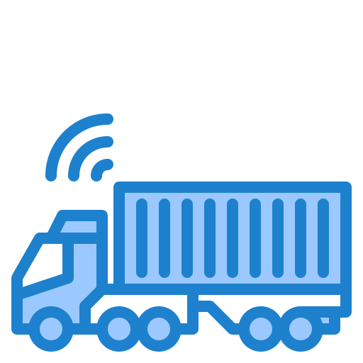 ciężarówka kontenerowa srip Blue ikona