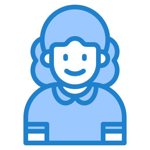 여자 srip Blue icon