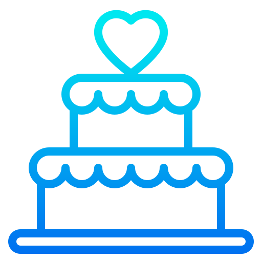 Cake srip Gradient icon