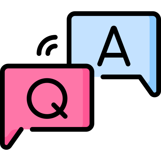Question and answer Special Lineal color icon