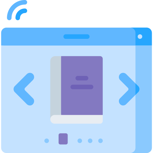 online-bibliothek Special Flat icon
