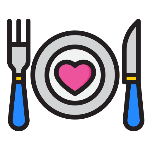 Restaurant srip Lineal Color icon