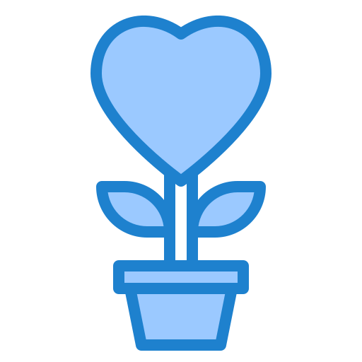 Flower srip Blue icon
