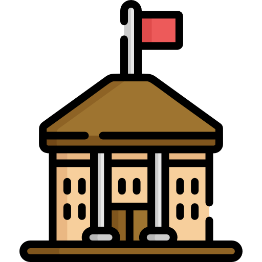 edificios gubernamentales Special Lineal color icono