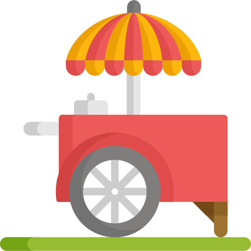 carro de comida Special Flat icono