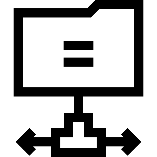 map Basic Straight Lineal icoon