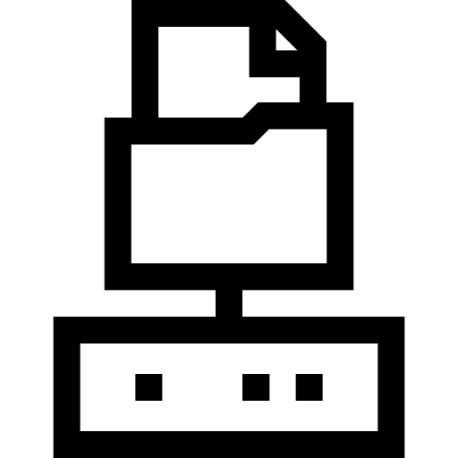 map Basic Straight Lineal icoon