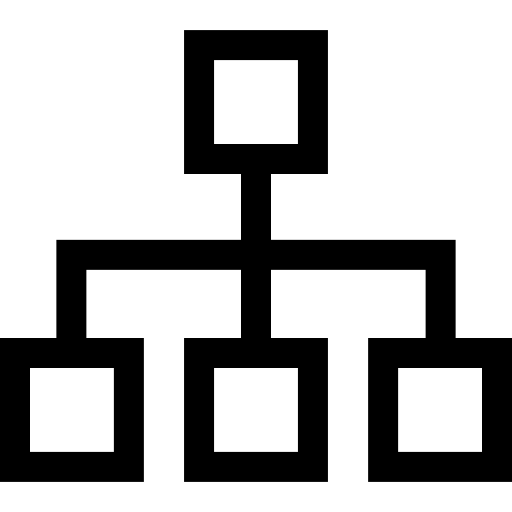 diagrama Basic Straight Lineal icono