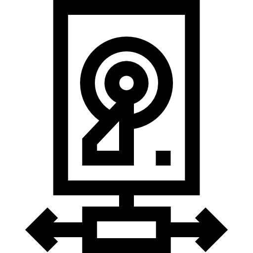 festplatte Basic Straight Lineal icon