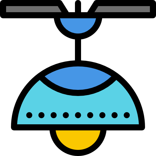 シャンデリア Detailed Rounded Lineal color icon