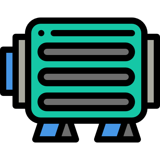 電気モーター Detailed Rounded Lineal color icon