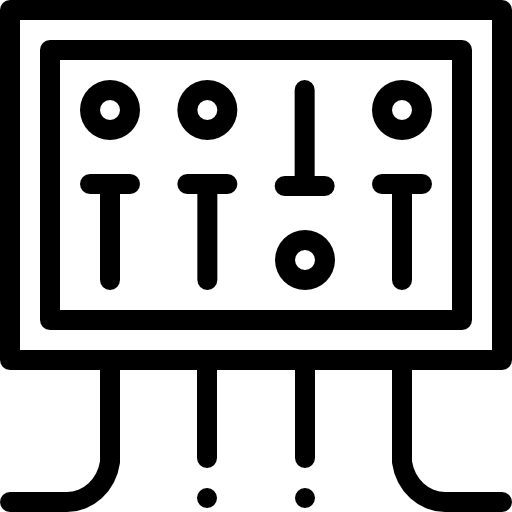 전기 패널 Detailed Rounded Lineal icon