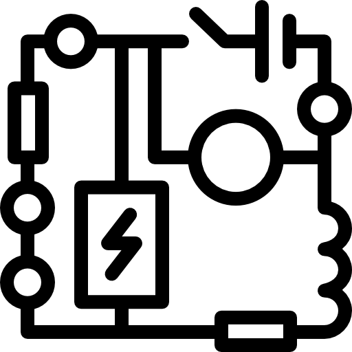 電子回路 Detailed Rounded Lineal icon