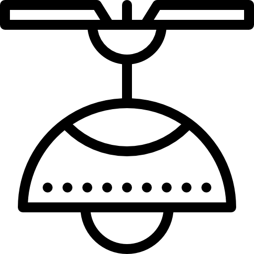 샹들리에 Detailed Rounded Lineal icon