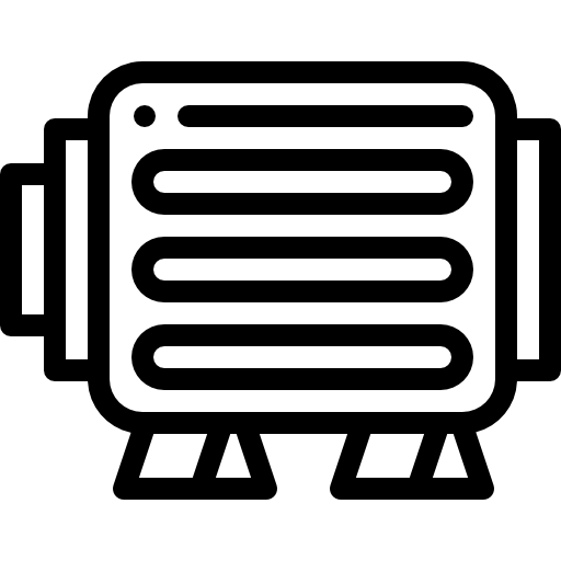 전기 모터 Detailed Rounded Lineal icon