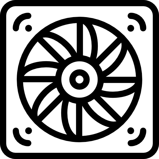 sistema de refrigeración Detailed Rounded Lineal icono