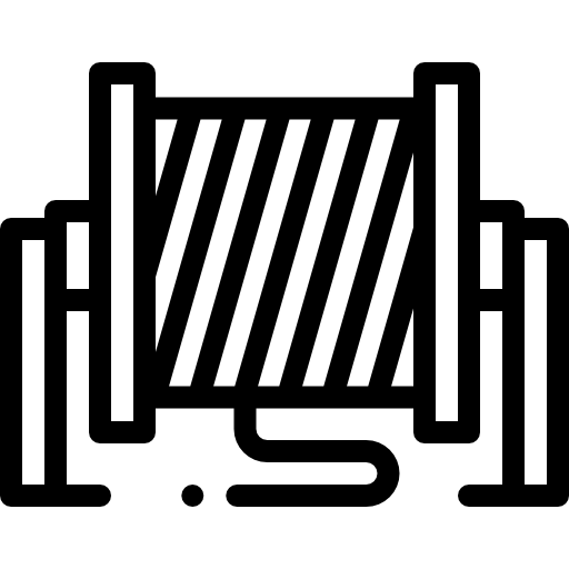 Кабельная катушка Detailed Rounded Lineal иконка