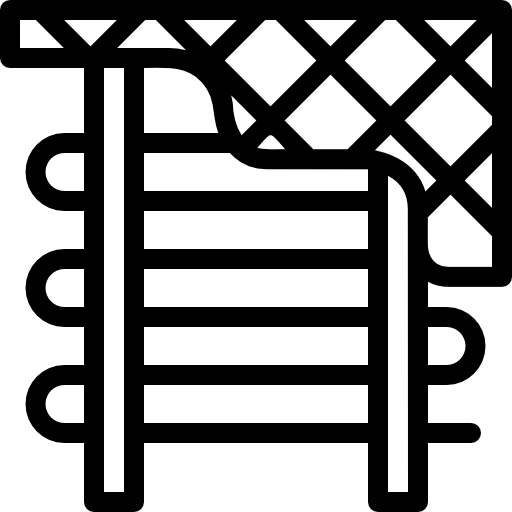 Пол с подогревом Detailed Rounded Lineal иконка