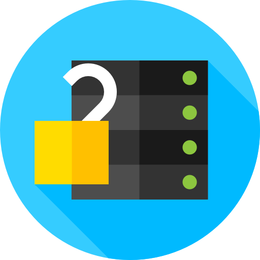 server Flat Circular Flat icon