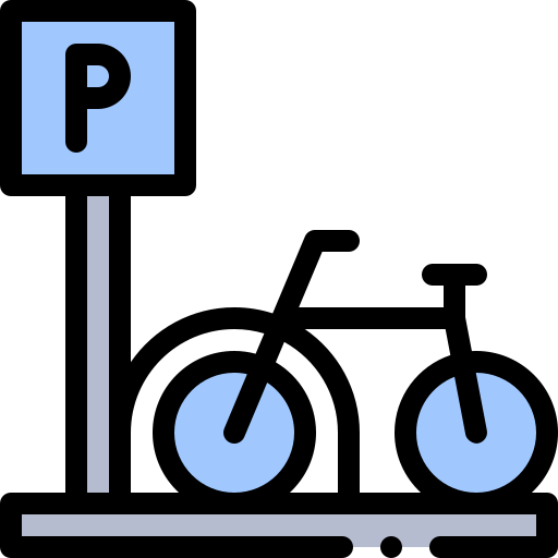 parcheggio Detailed Rounded Lineal color icona