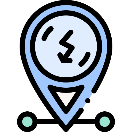 standort-pin Detailed Rounded Lineal color icon