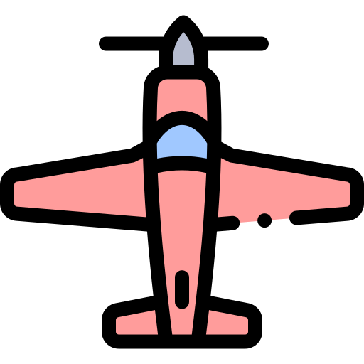 飛行機 Detailed Rounded Lineal color icon
