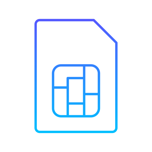 Sim card Generic Gradient icon