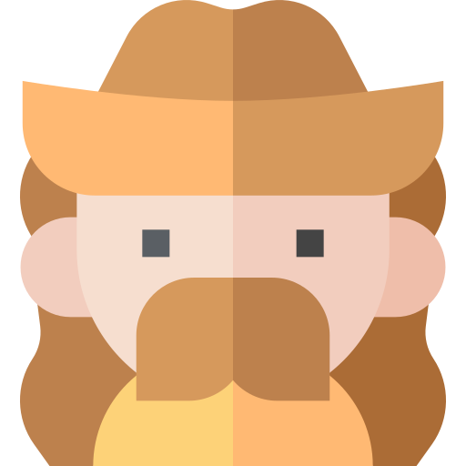 cowboy Basic Straight Flat icoon