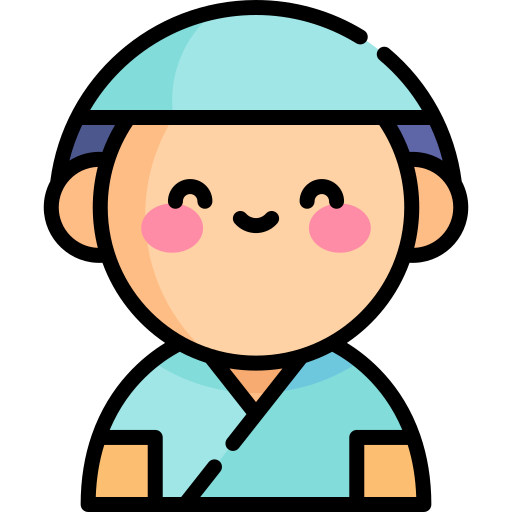 Physiotherapist Kawaii Lineal color icon