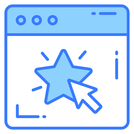 Web rating Generic Blue icon
