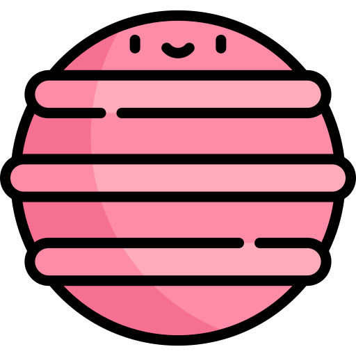 pelota de terapia Kawaii Lineal color icono