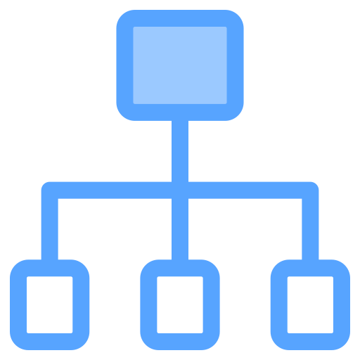 estructura de organización Generic Blue icono