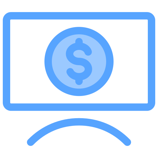 dinero en línea Generic Blue icono