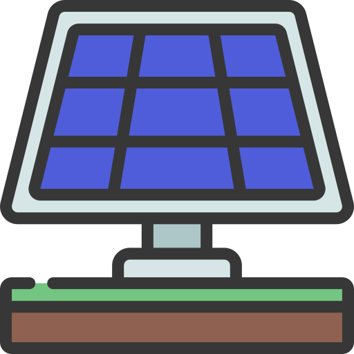 Solar panel Juicy Fish Soft-fill icon