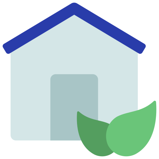 casa verde Juicy Fish Flat icono